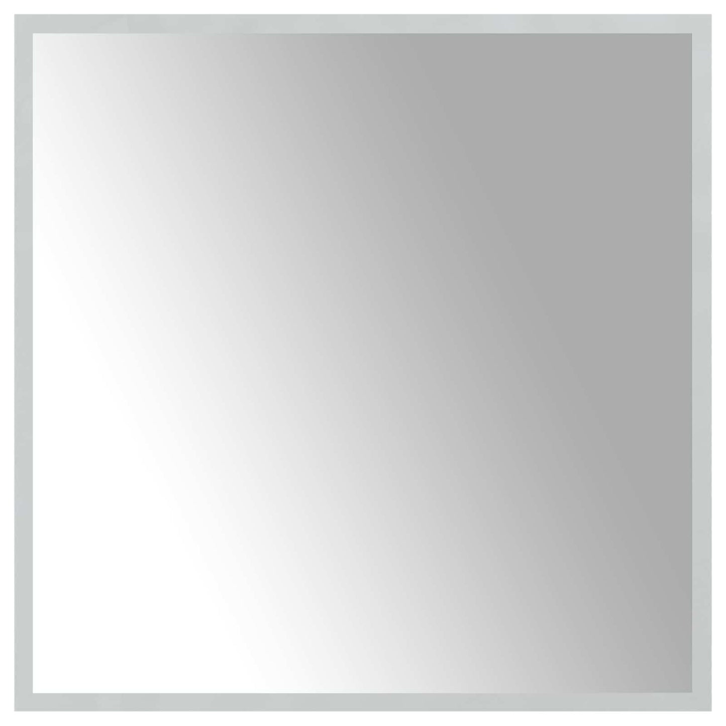 LED vonios veidrodis Skaidrus 60 x 60 cm grūdintas stiklas