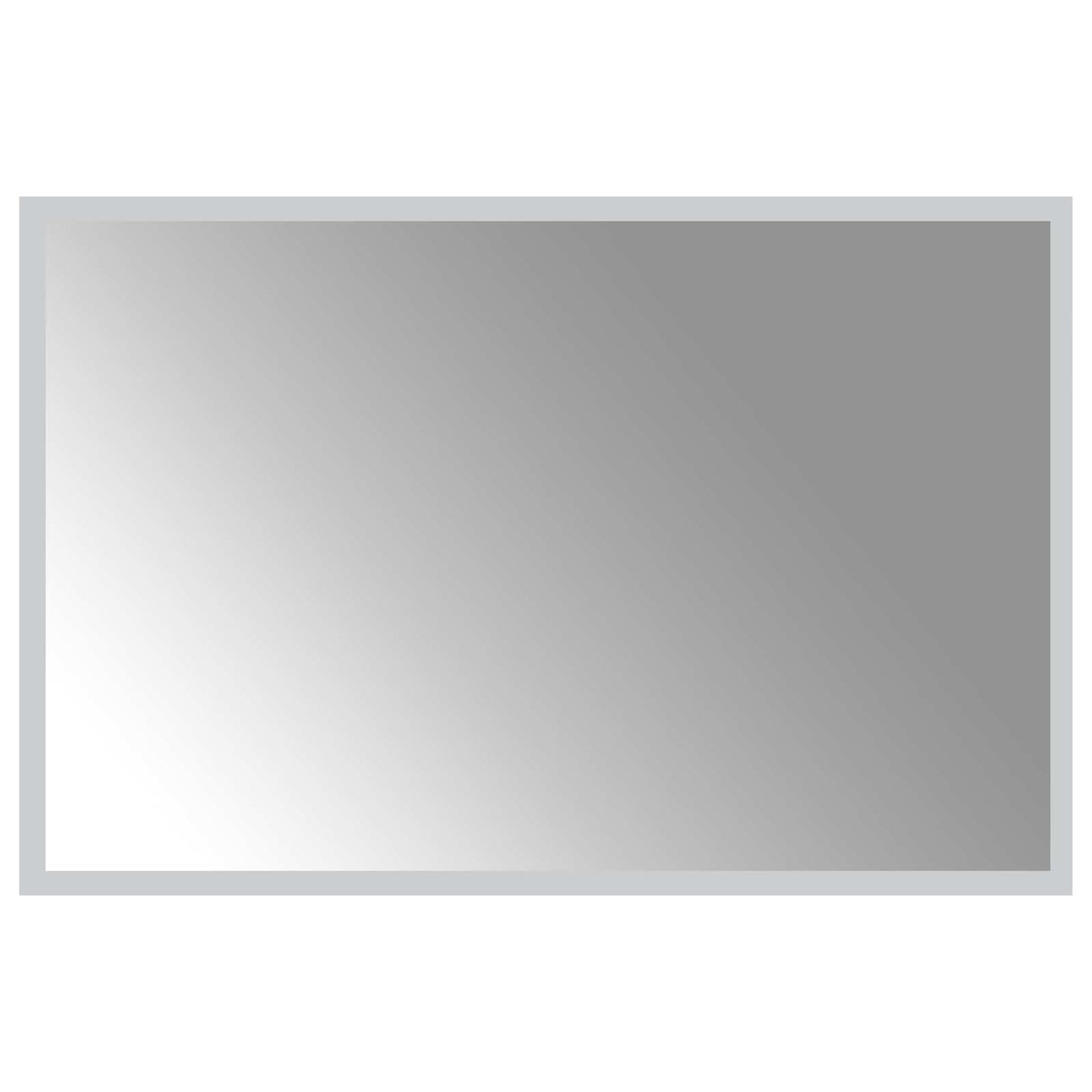 LED vonios veidrodis Skaidrus 60 x 40 cm grūdintas stiklas