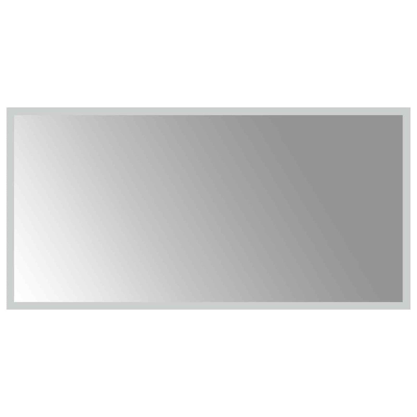 LED vonios veidrodis Skaidrus 80 x 40 cm grūdintas stiklas