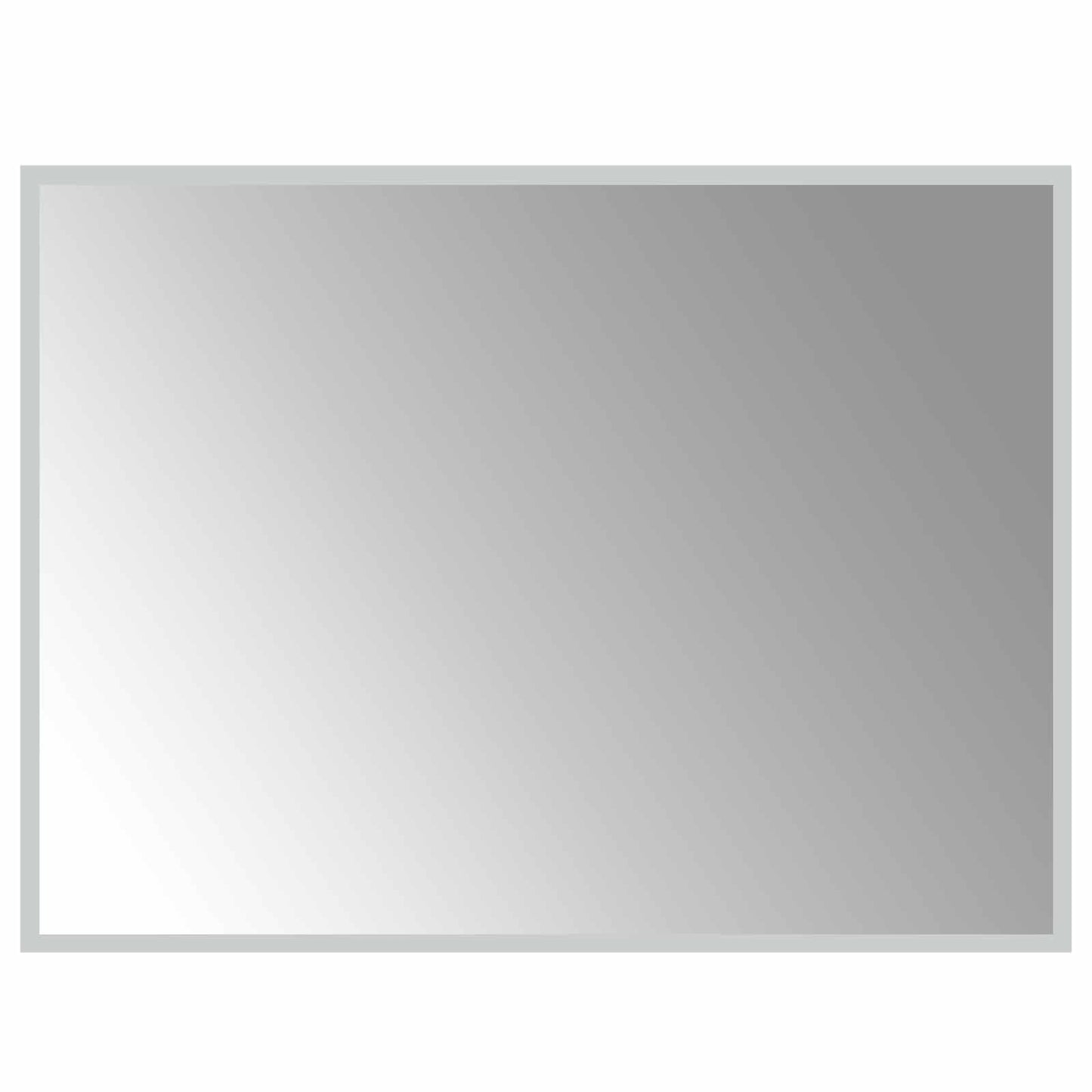 LED vonios veidrodis Skaidrus 80 x 60 cm grūdintas stiklas