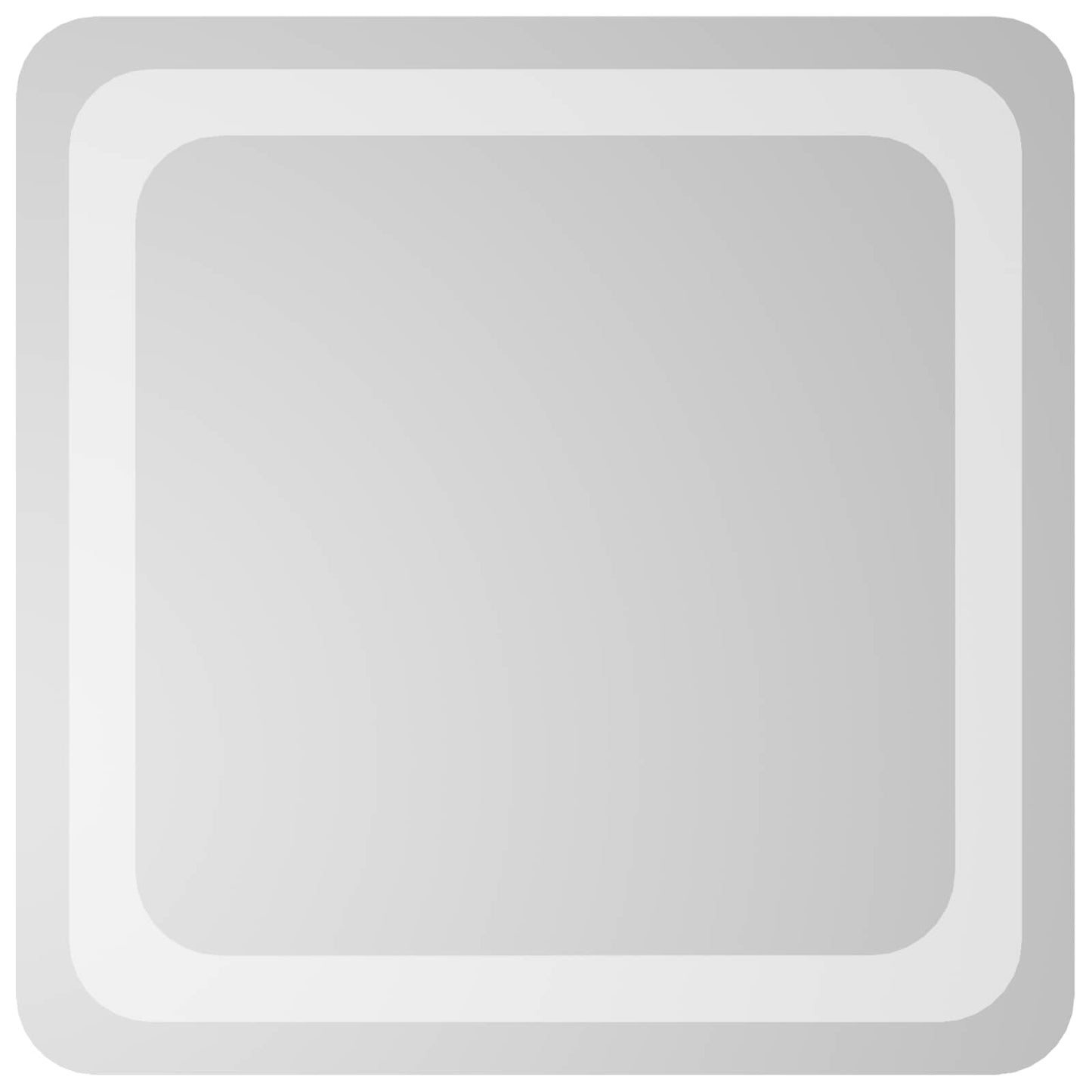 LED vonios veidrodis Skaidrus 40 x 40 cm grūdintas stiklas