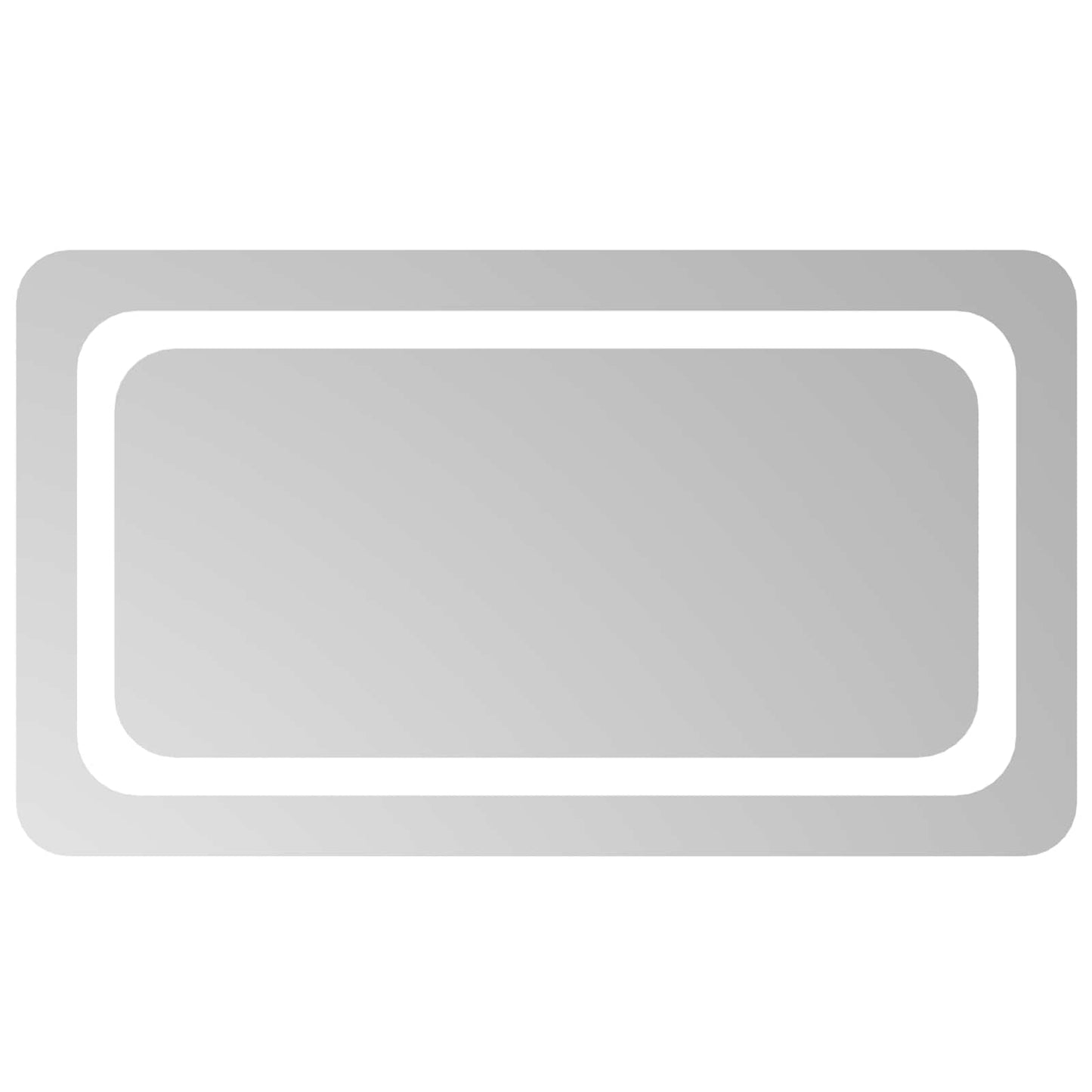 LED vonios veidrodis Skaidrus 70 x 40 cm grūdintas stiklas
