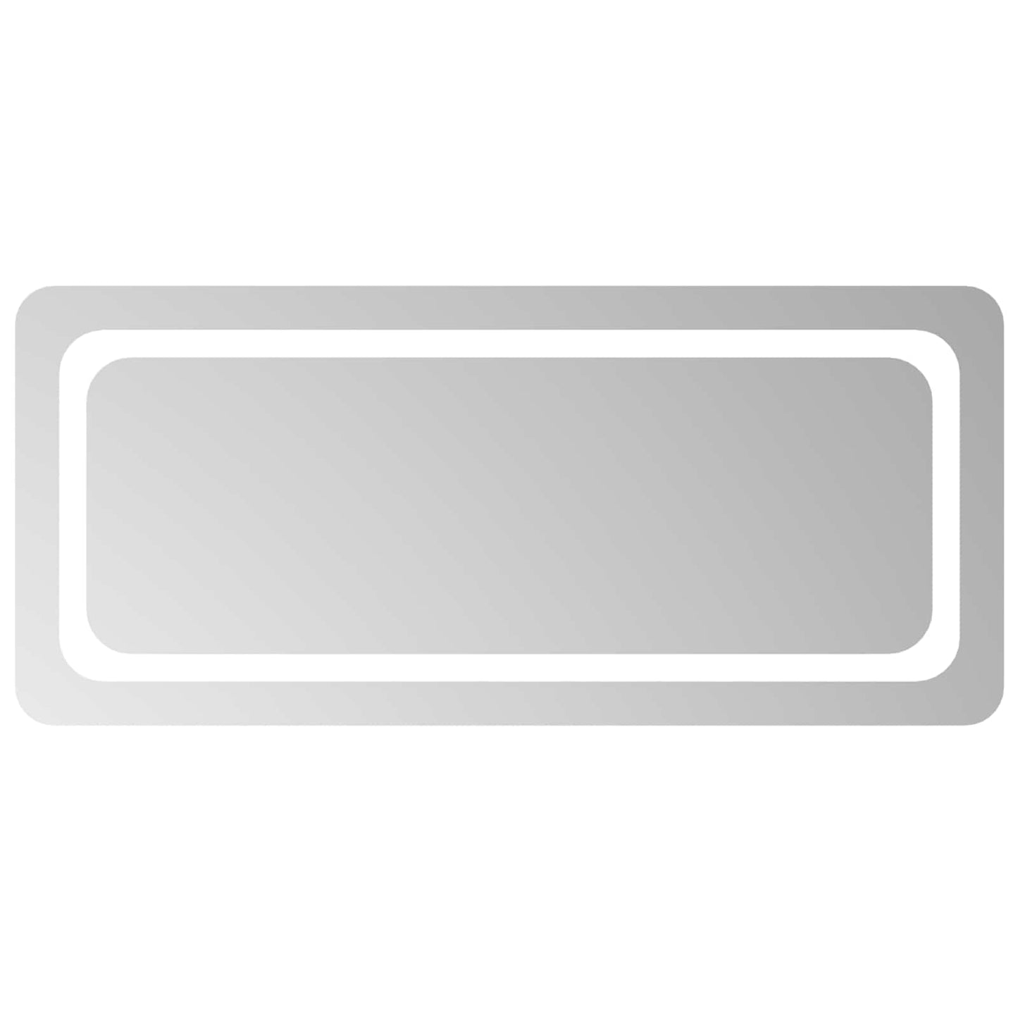 LED vonios veidrodis Skaidrus 90 x 40 cm grūdintas stiklas