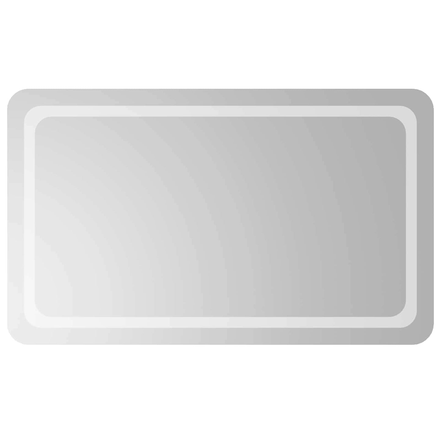 LED vonios veidrodis Skaidrus 100 x 60 cm grūdintas stiklas