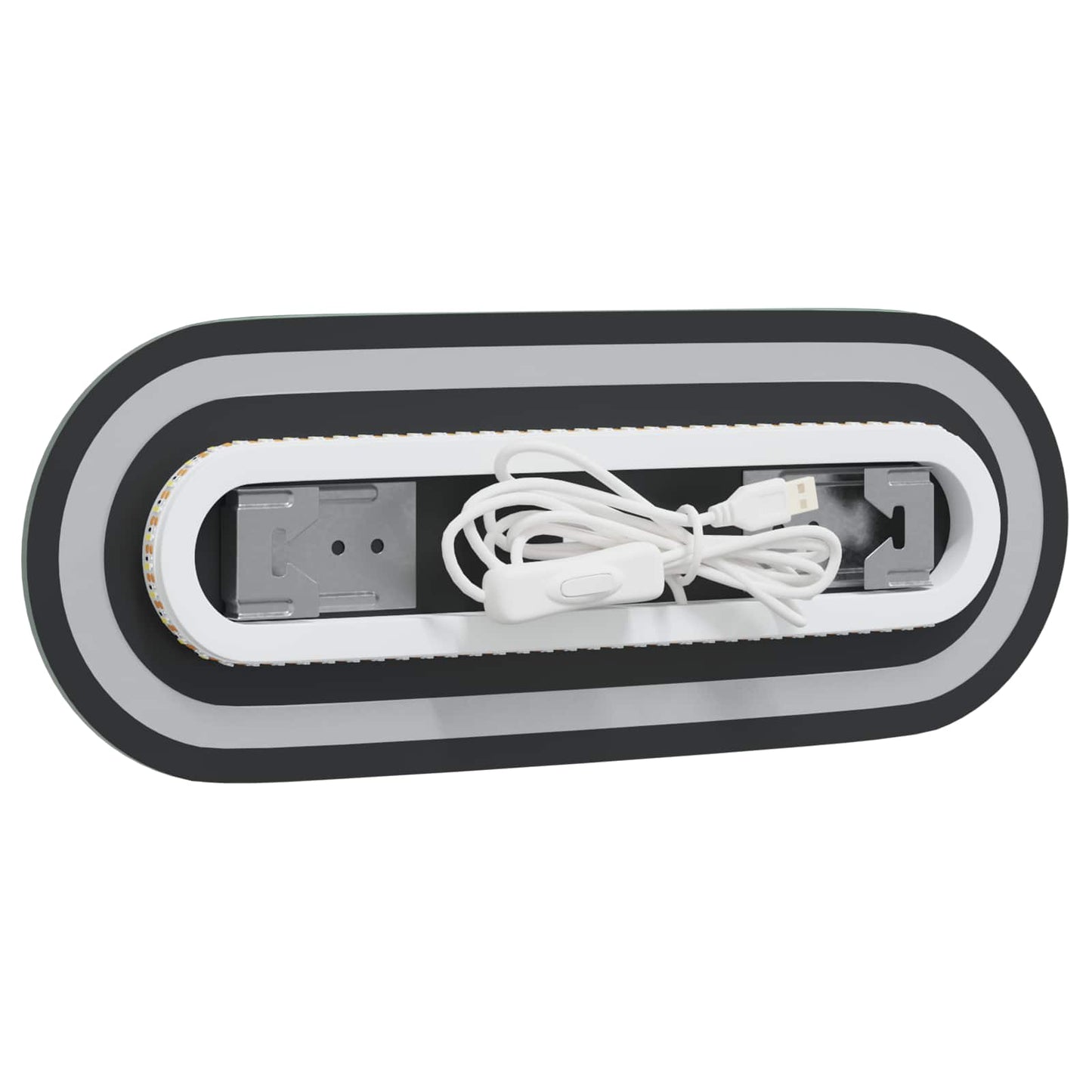 LED vonios veidrodis Skaidrus 40 x 15 cm grūdintas stiklas