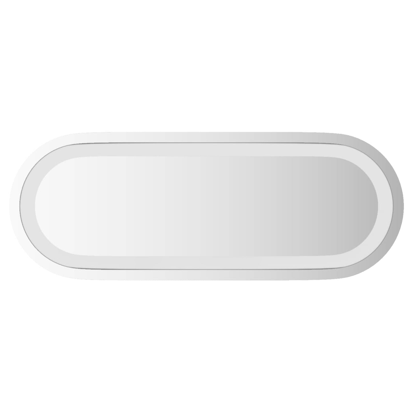 LED vonios veidrodis Skaidrus 40 x 15 cm grūdintas stiklas