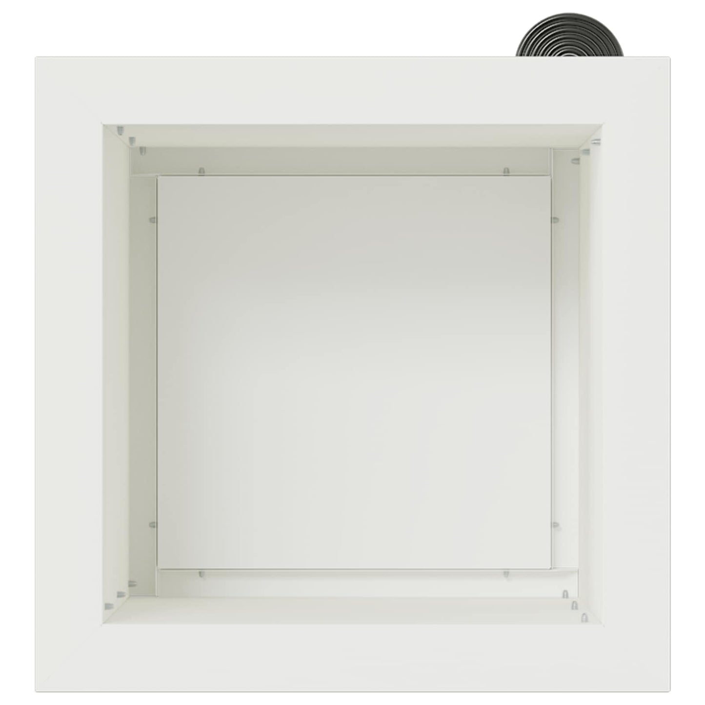 Sodo vazonas su LED Balta 30 x 30 x 30 cm Plienas