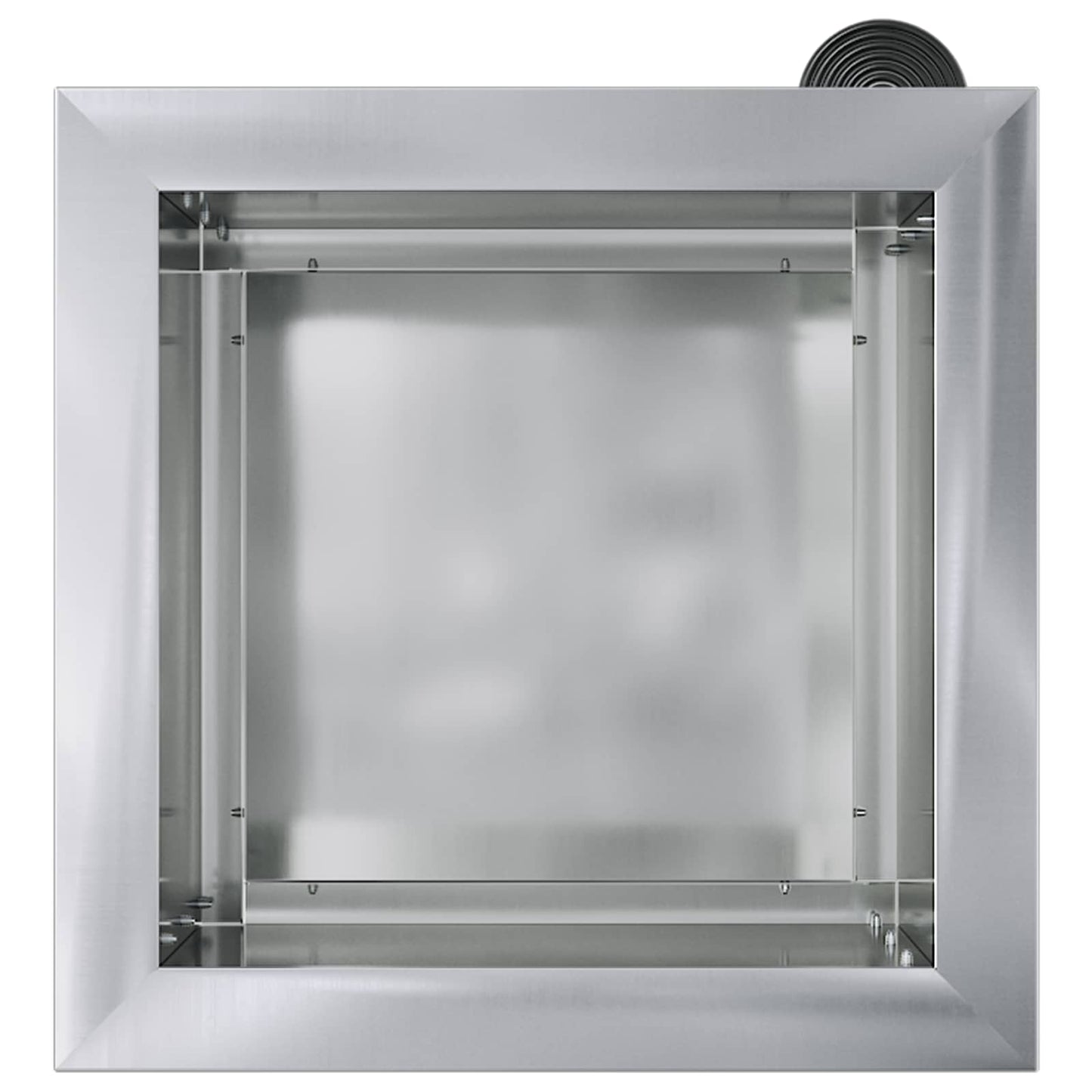 Sodo vazonas su LED 2 vnt. Sidabrinė 30 x 30 x 30 cm