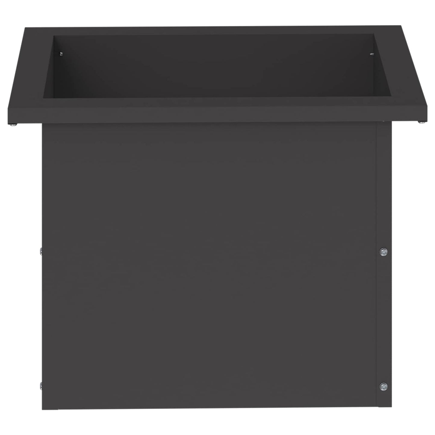 Sodo vazonas su LED Juoda 30 x 40 x 30 cm Plienas