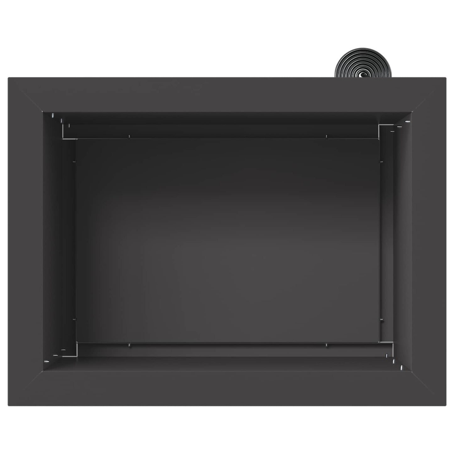 Sodo vazonas su LED Juoda 30 x 40 x 30 cm Plienas