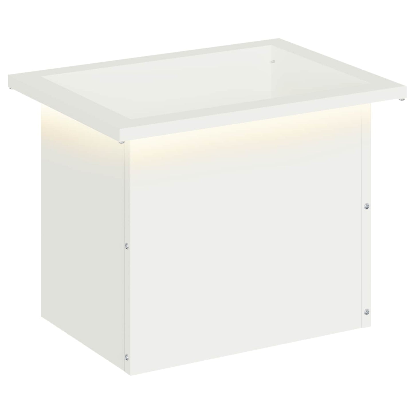 Sodo vazonas su LED Balta 30 x 40 x 30 cm Plienas