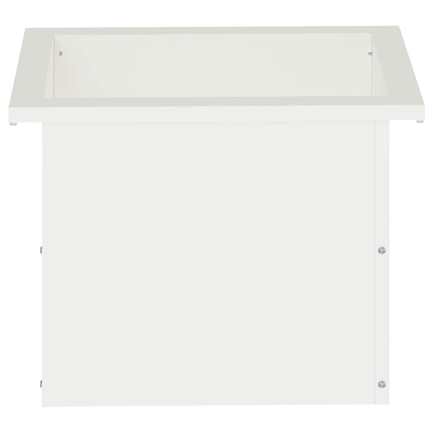 Sodo vazonas su LED Balta 30 x 40 x 30 cm Plienas