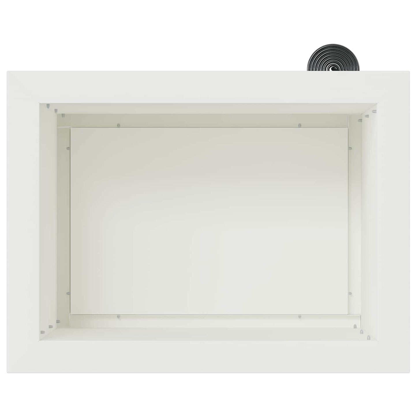 Sodo vazonas su LED 2 vnt. Balta 30 x 40 x 30 cm Plienas