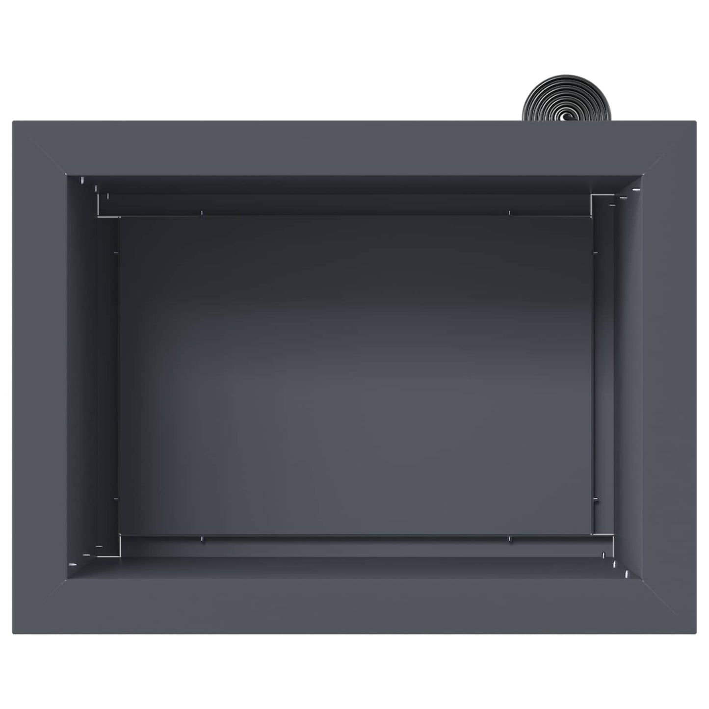 Sodo vazonas su LED Antracitas 30 x 40 x 30 cm Plienas