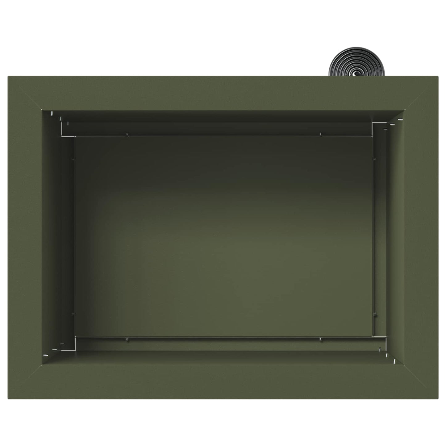 Sodo vazonas su LED Alyvuogių žalia 30 x 40 x 30 cm Plienas