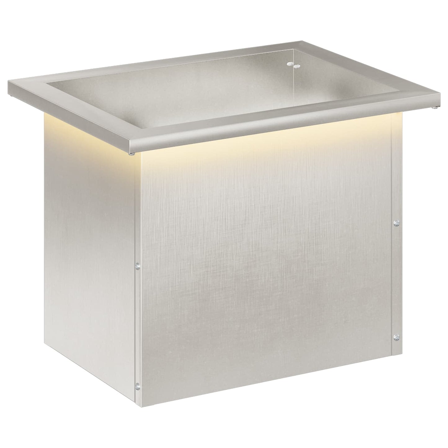 Sodo vazonas su LED Sidabrinė 30 x 40 x 30 cm