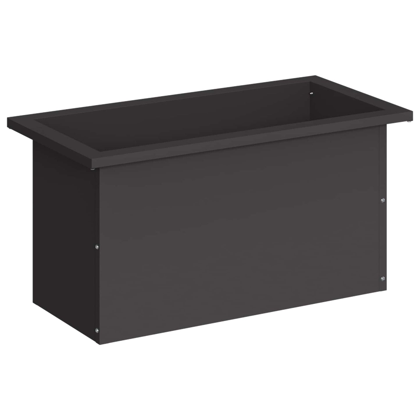 Sodo vazonas su LED Juoda 30 x 60 x 30 cm Plienas