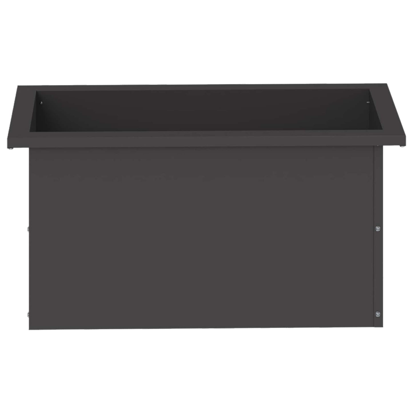 Sodo vazonas su LED Juoda 30 x 60 x 30 cm Plienas