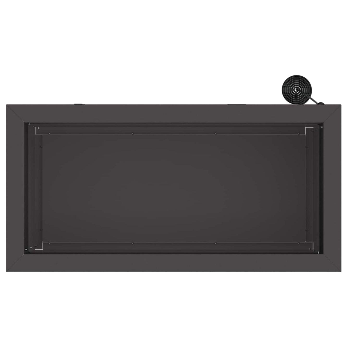 Sodo vazonas su LED Juoda 30 x 60 x 30 cm Plienas