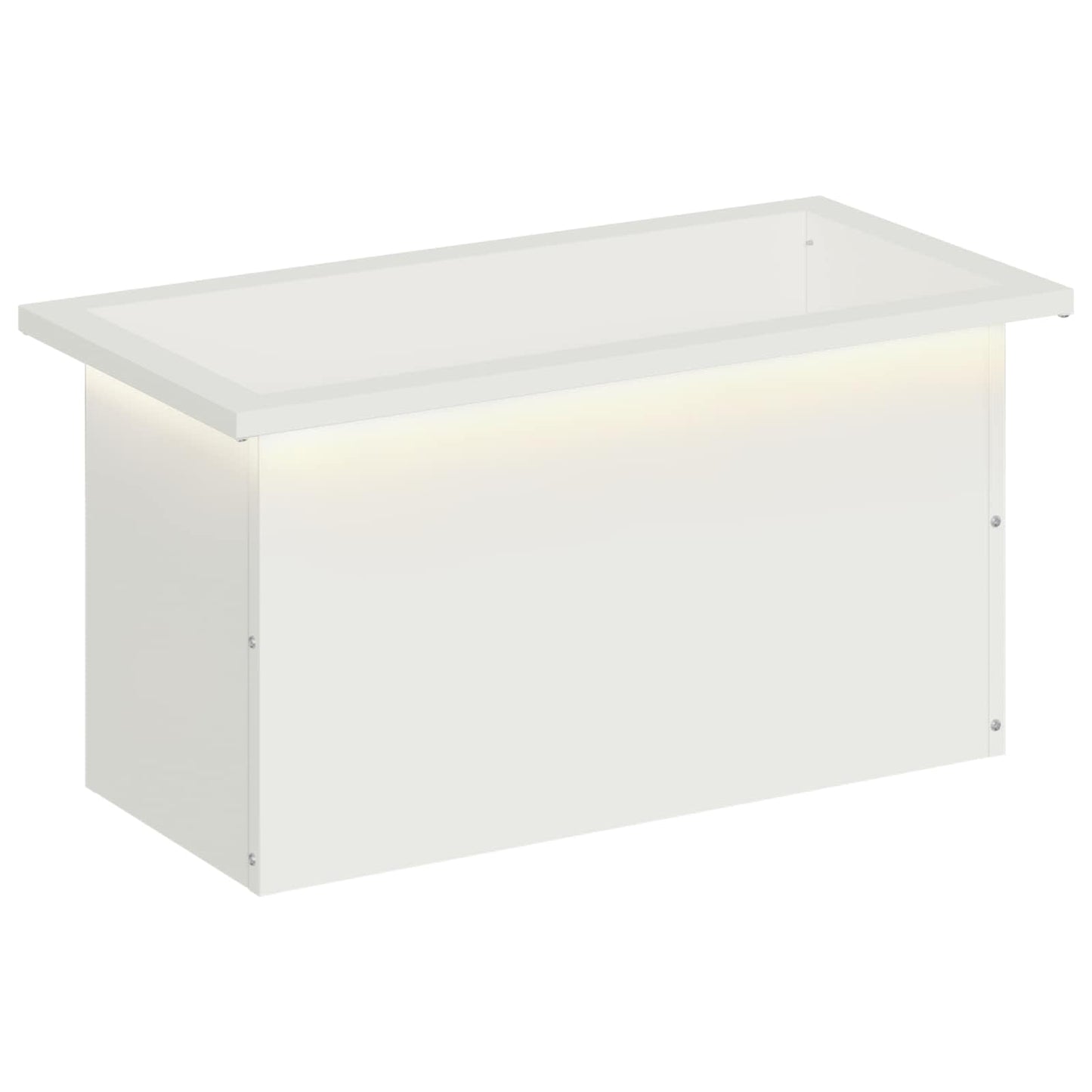Sodo vazonas su LED Balta 30 x 60 x 30 cm Plienas