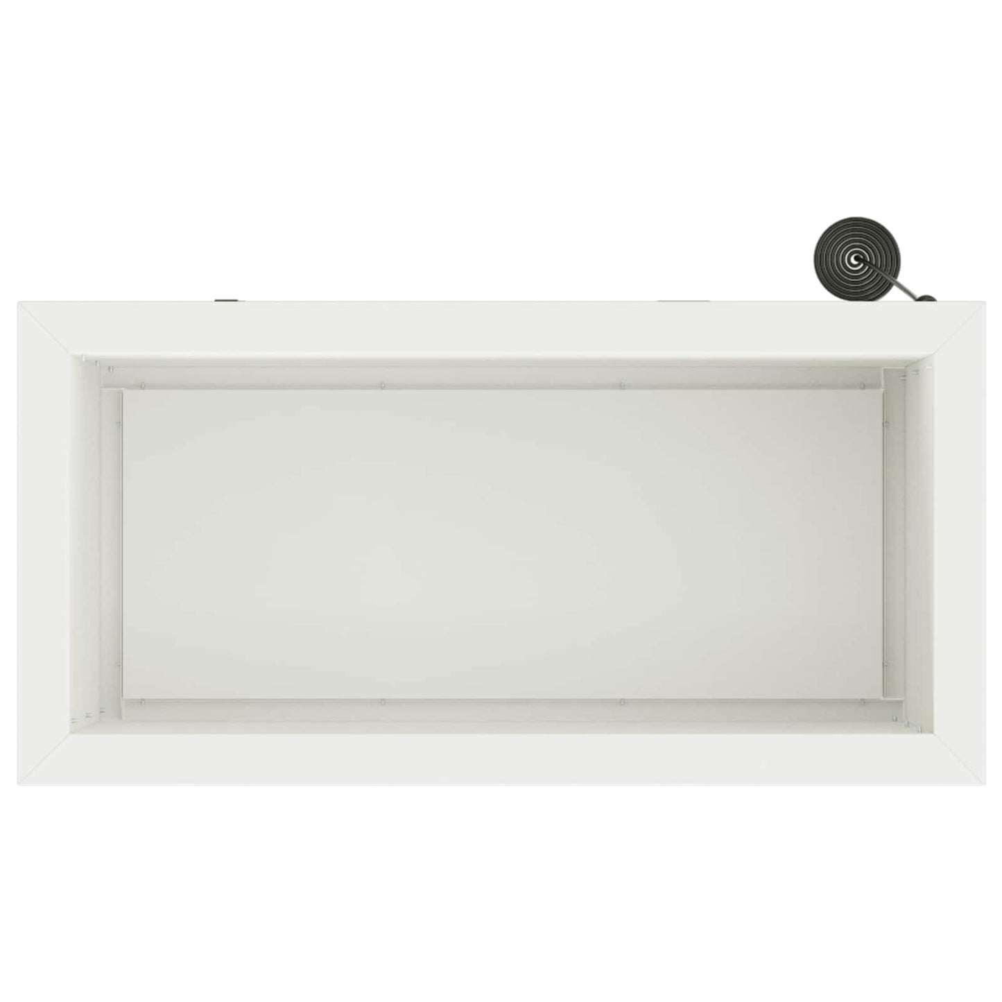 Sodo vazonas su LED Balta 30 x 60 x 30 cm Plienas