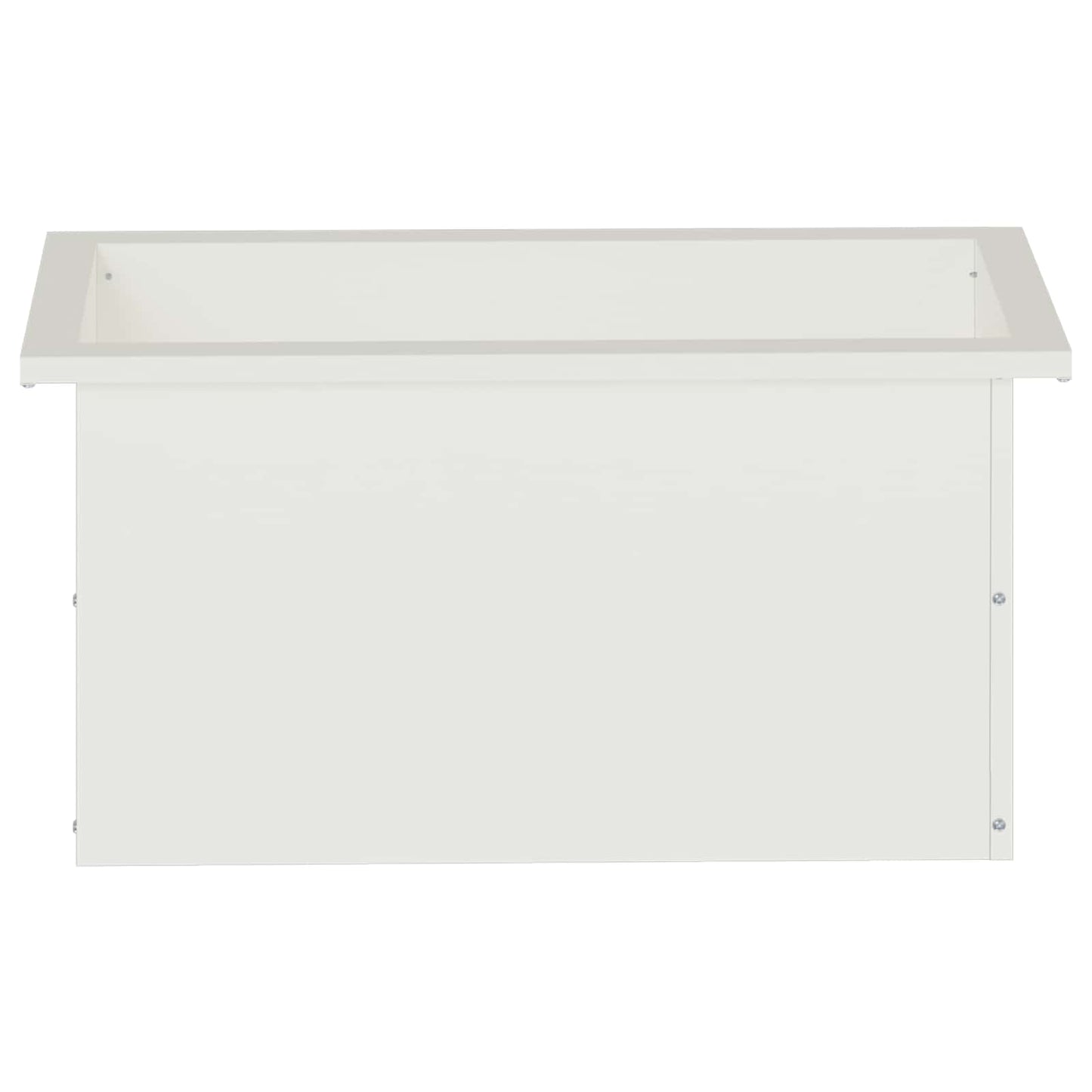 Sodo vazonas su LED 2 vnt. Balta 30 x 60 x 30 cm Plienas