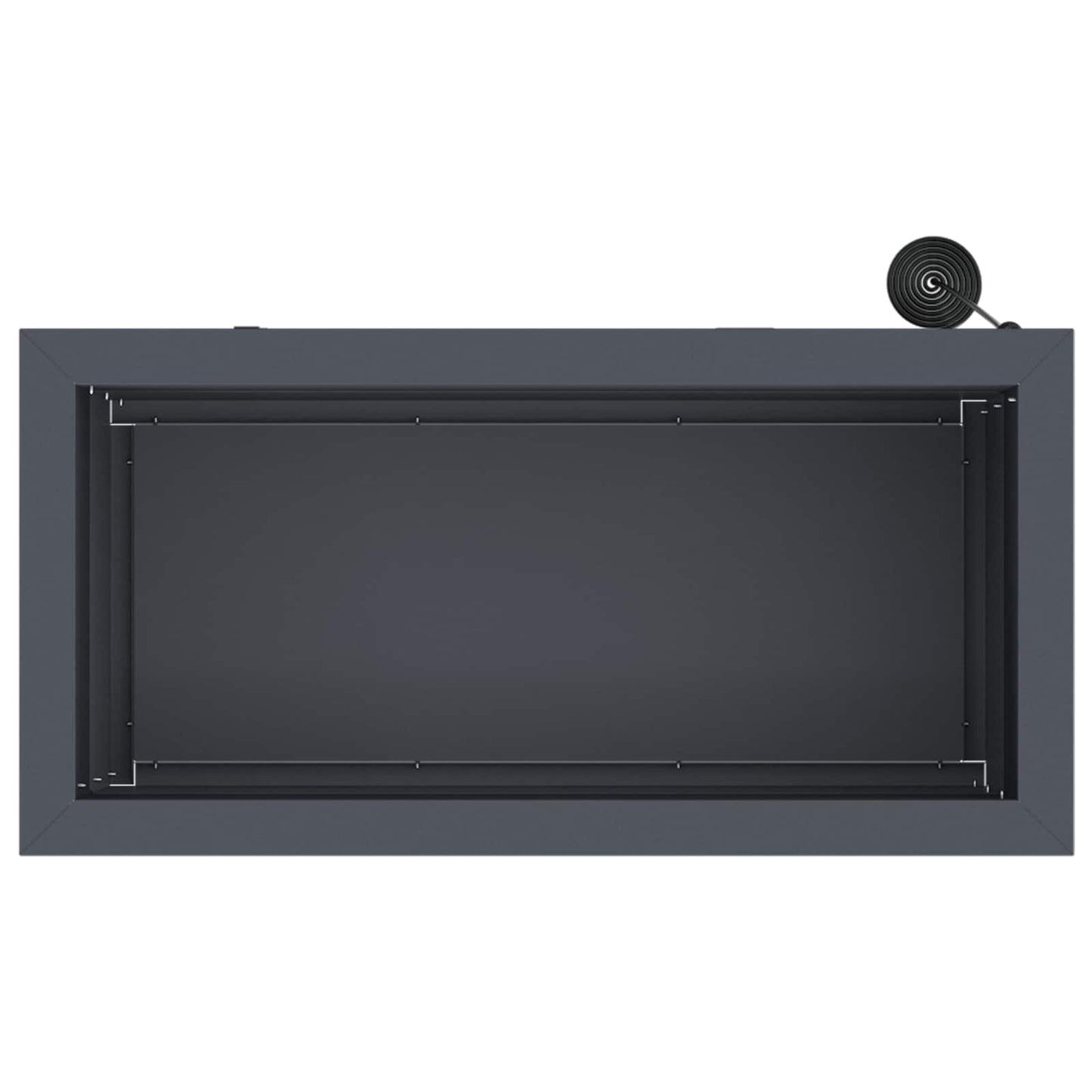 Sodo vazonas su LED Antracitas 30 x 60 x 30 cm Plienas
