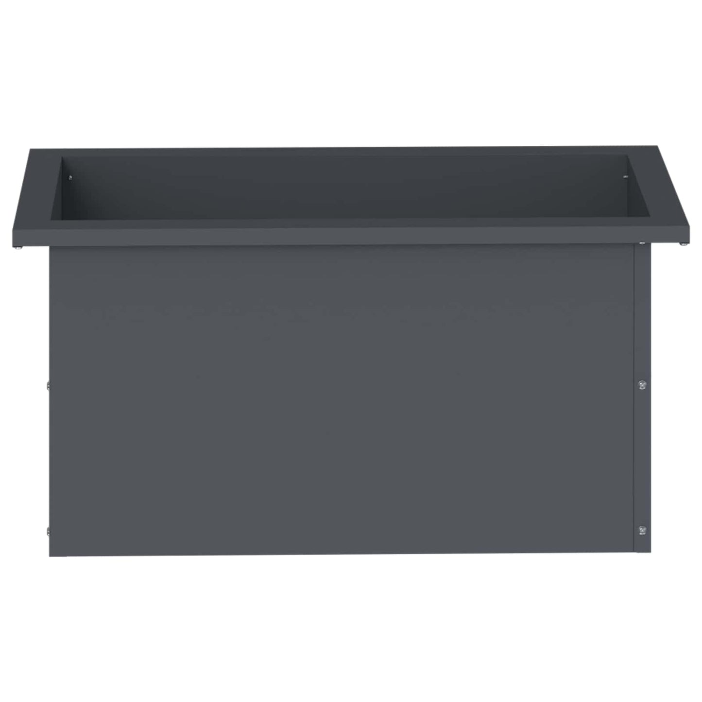Sodo vazonas su LED 2 vnt. Antracitas 30 x 60 x 30 cm Plienas