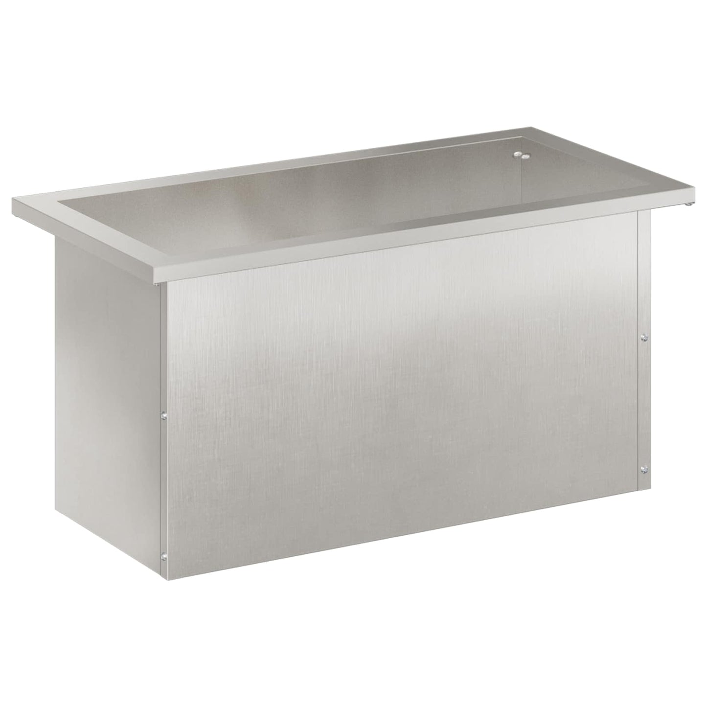 Sodo vazonas su LED Sidabrinė 30 x 60 x 30 cm