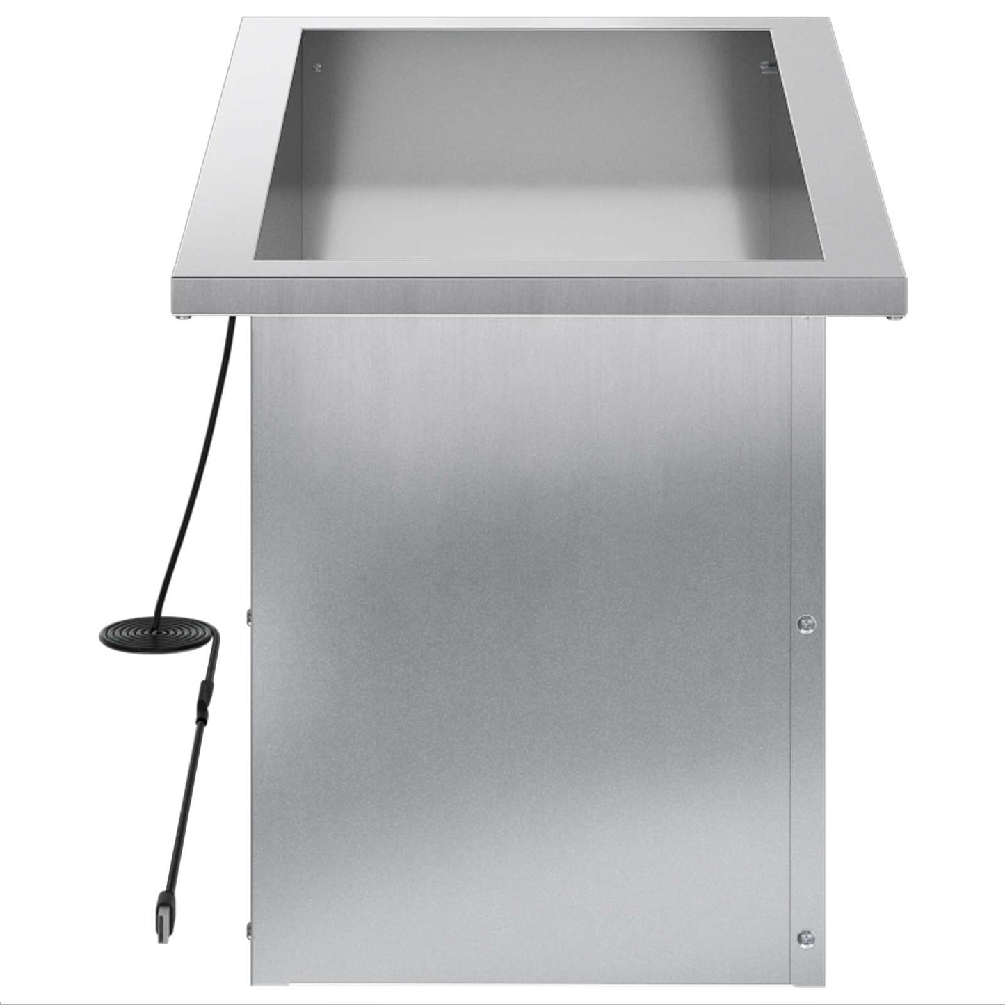 Sodo vazonas su LED Sidabrinė 30 x 60 x 30 cm