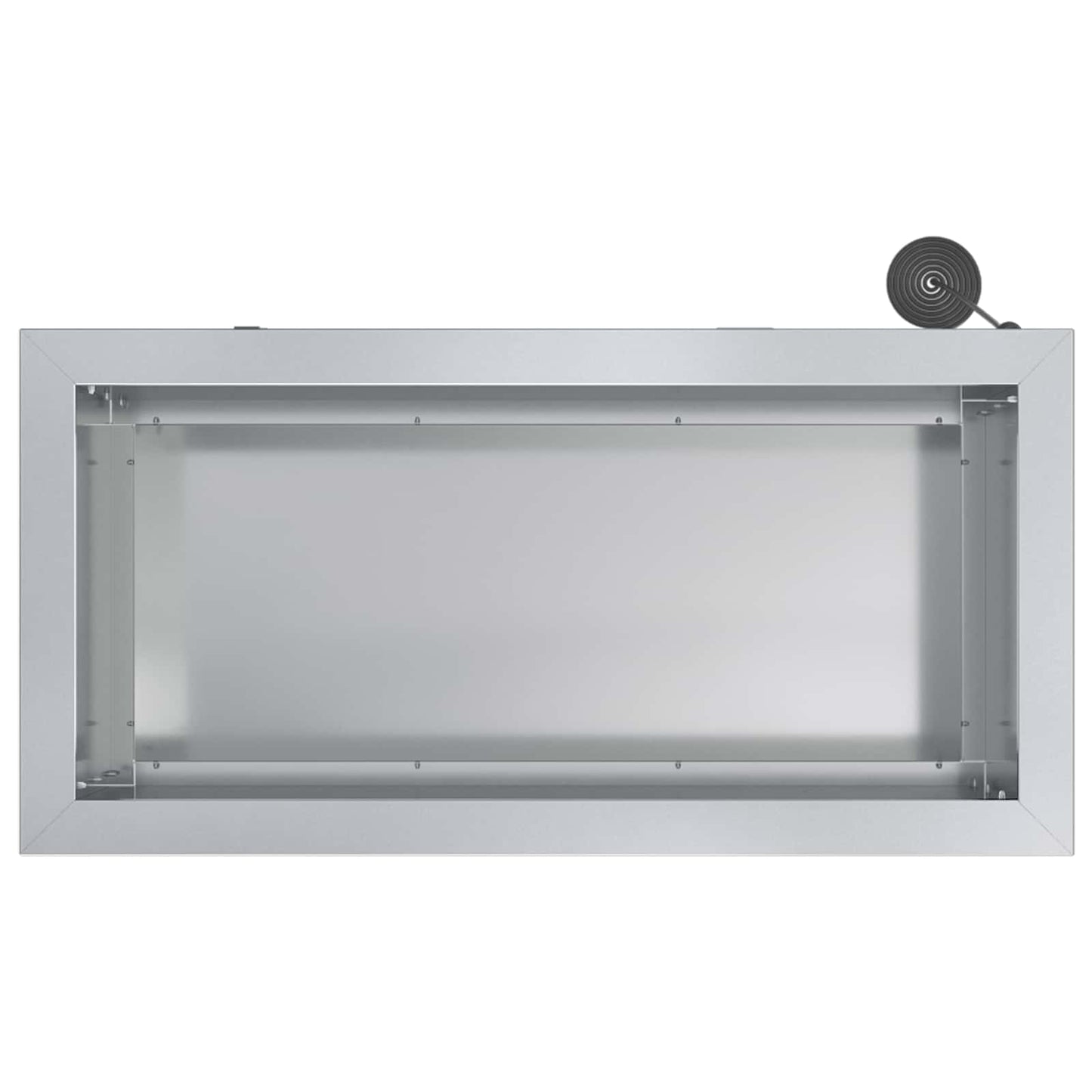 Sodo vazonas su LED 2 vnt. Sidabrinė 30 x 60 x 30 cm