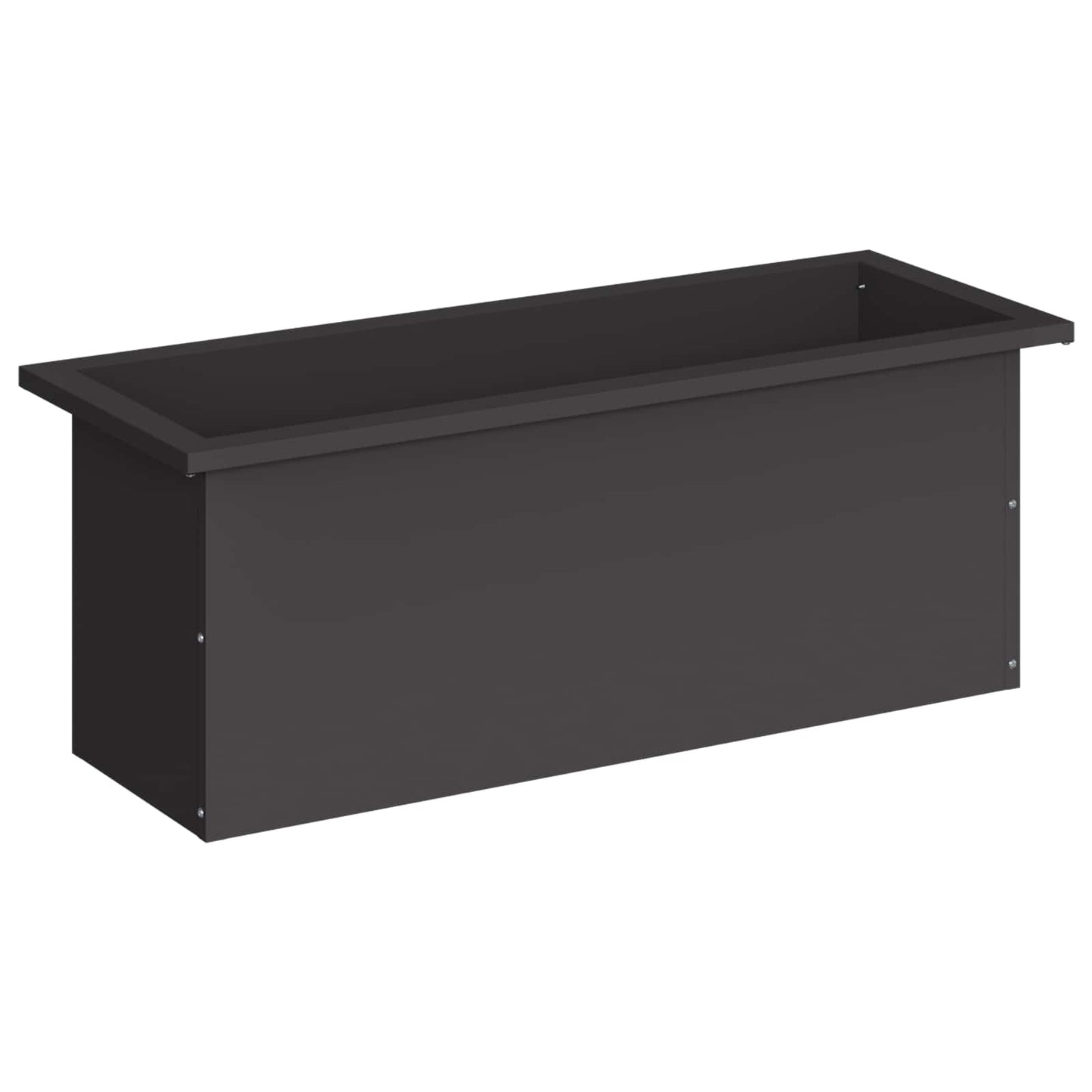 Sodo vazonas su LED Juoda 30 x 80 x 30 cm Plienas