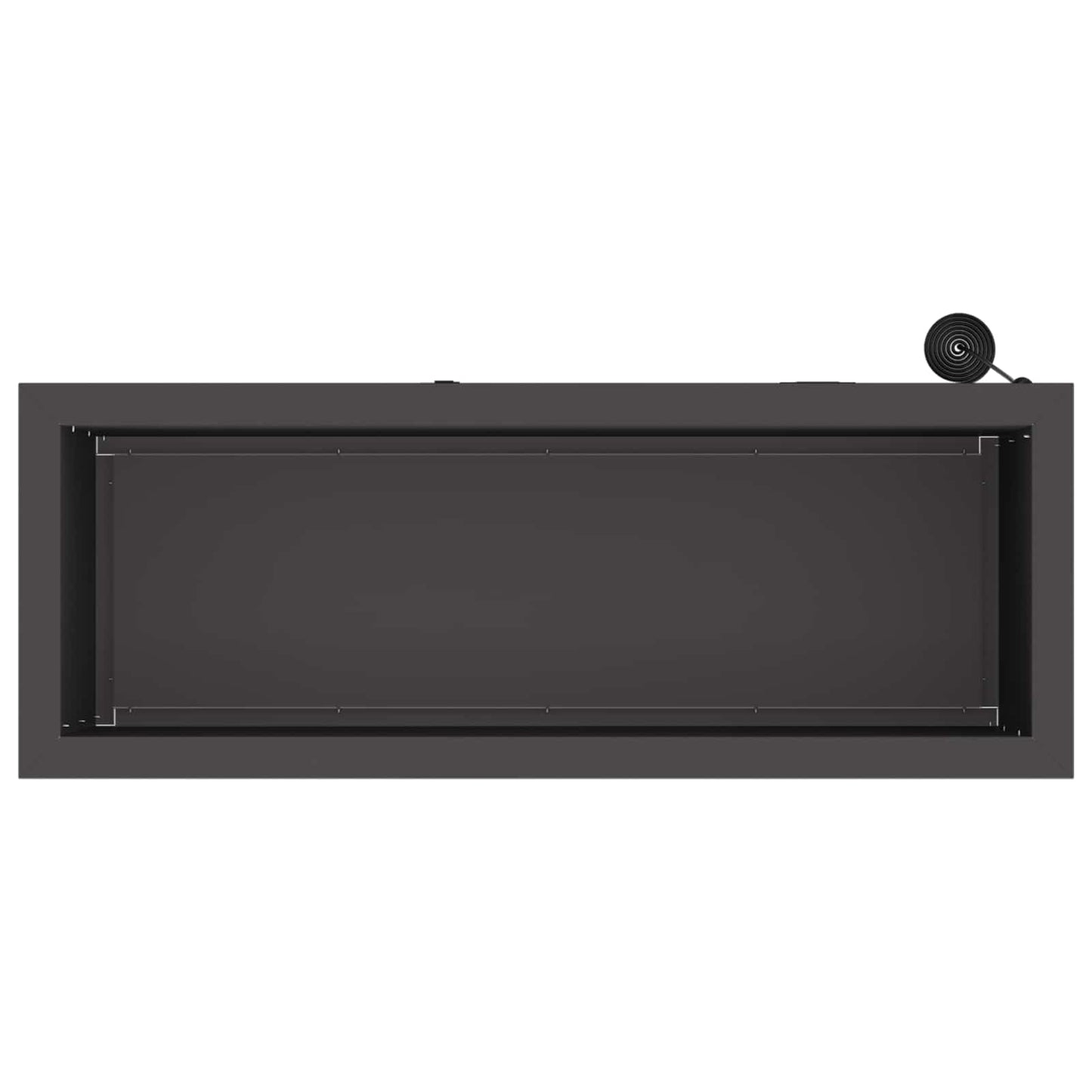 Sodo vazonas su LED Juoda 30 x 80 x 30 cm Plienas