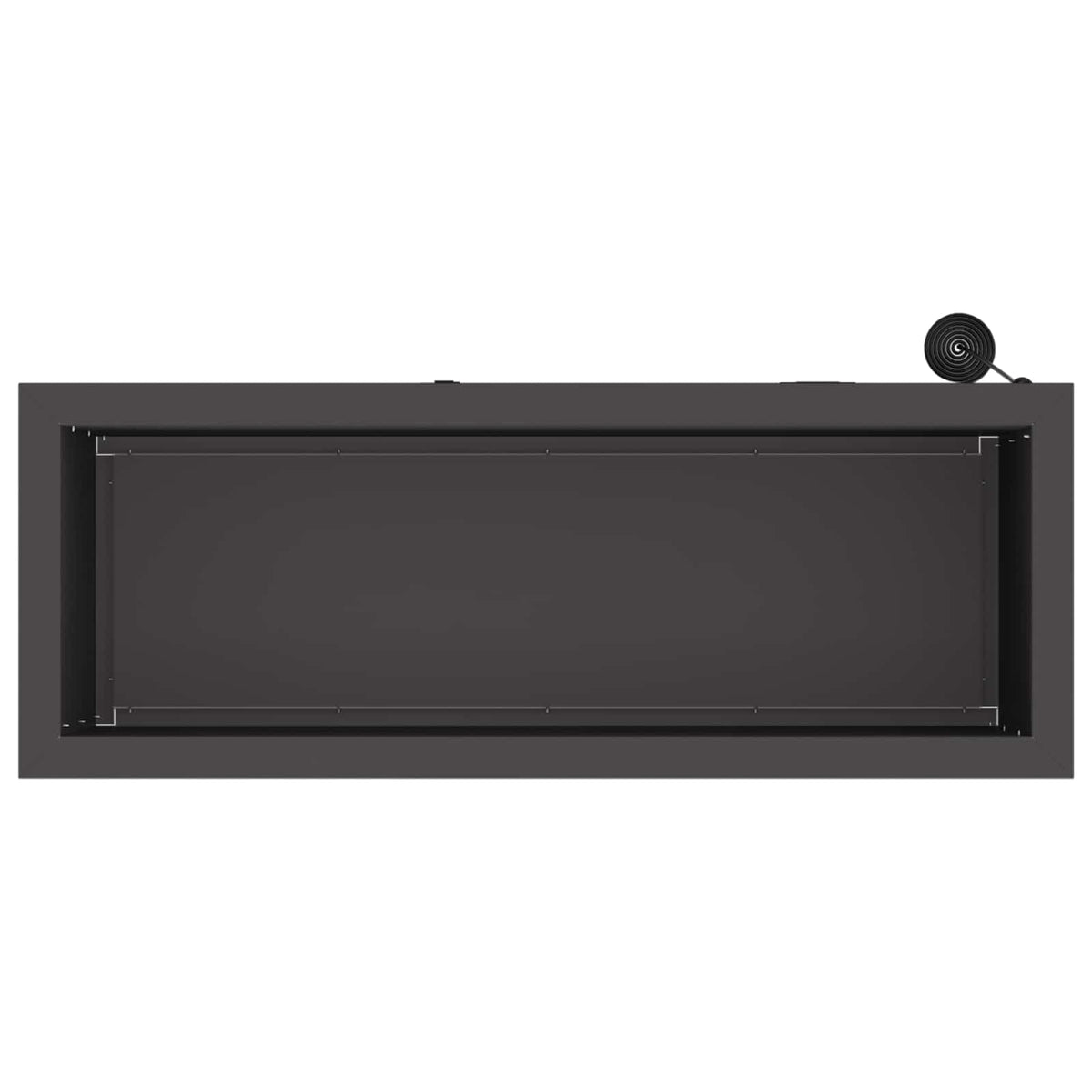 Sodo vazonas su LED 2 vnt. Juoda 30 x 80 x 30 cm Plienas