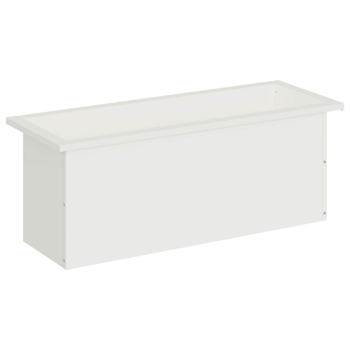 Sodo vazonas su LED Balta 30 x 80 x 30 cm Plienas
