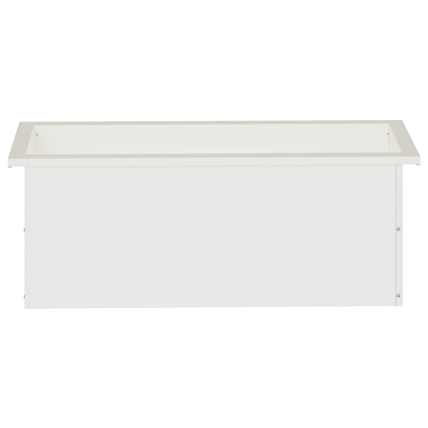 Sodo vazonas su LED Balta 30 x 80 x 30 cm Plienas
