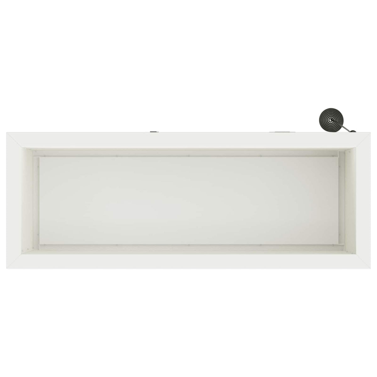 Sodo vazonas su LED 2 vnt. Balta 30 x 80 x 30 cm Plienas
