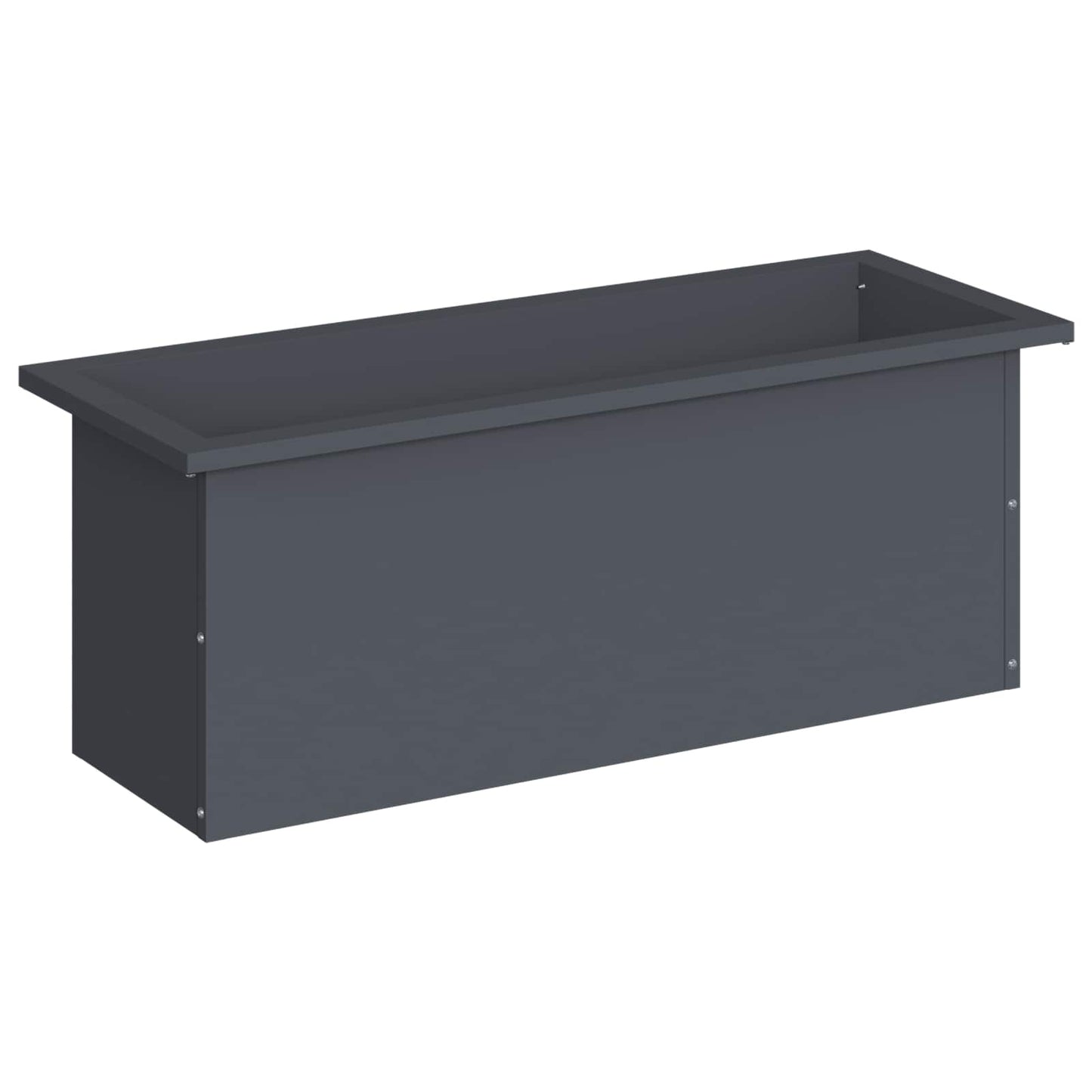 Sodo vazonas su LED Antracitas 30 x 80 x 30 cm Plienas