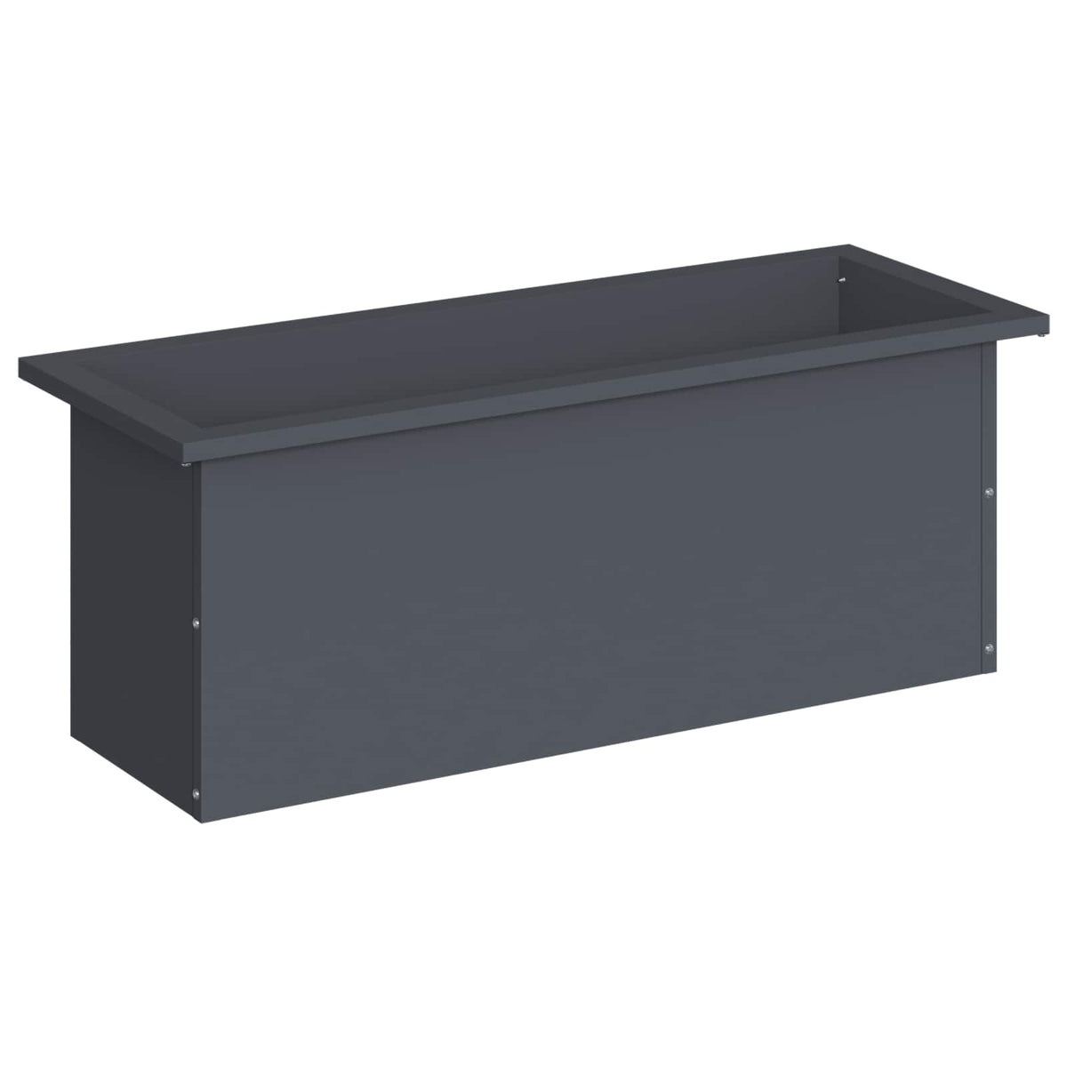 Sodo vazonas su LED Antracitas 30 x 80 x 30 cm Plienas