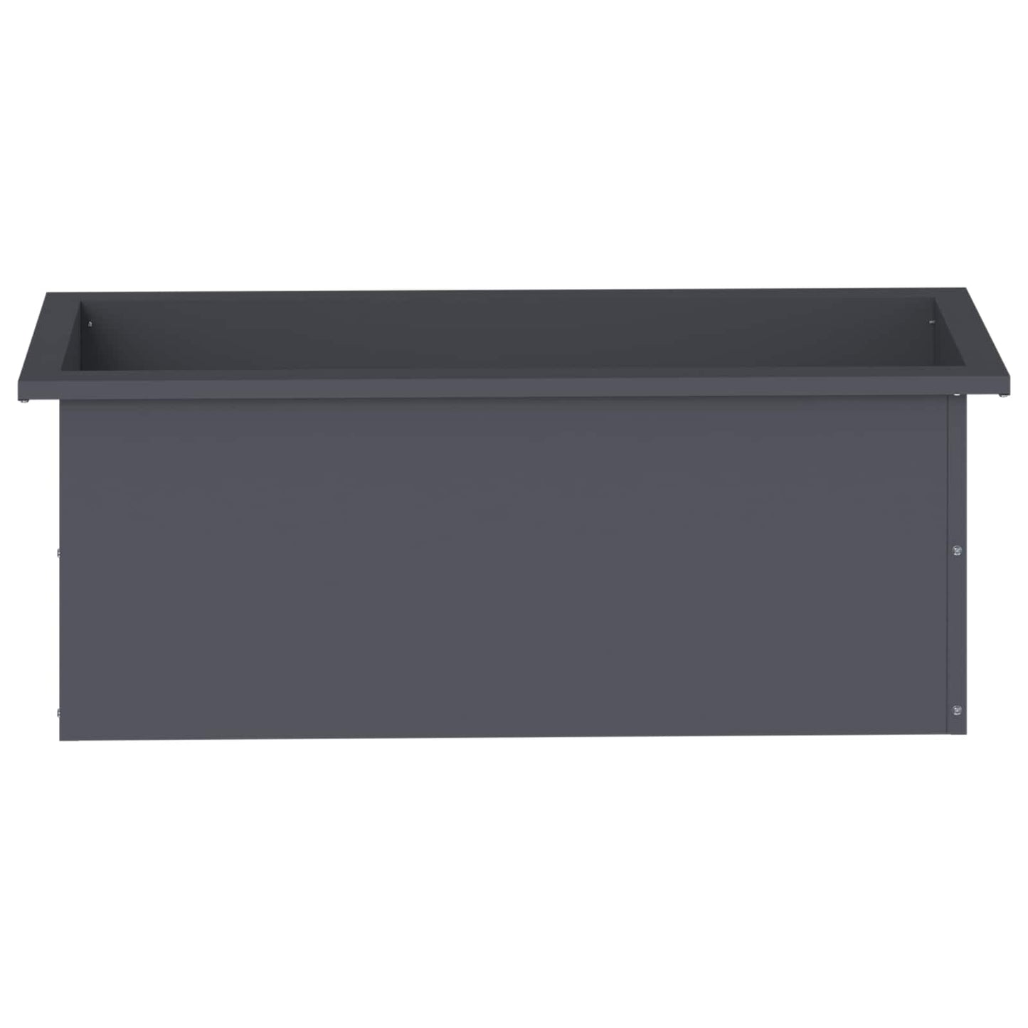 Sodo vazonas su LED Antracitas 30 x 80 x 30 cm Plienas