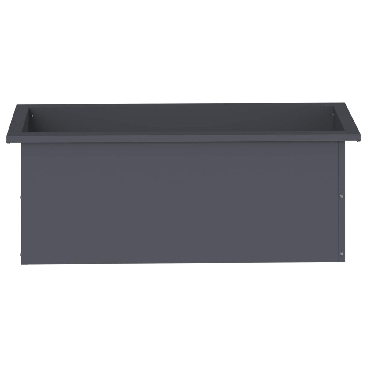 Sodo vazonas su LED Antracitas 30 x 80 x 30 cm Plienas