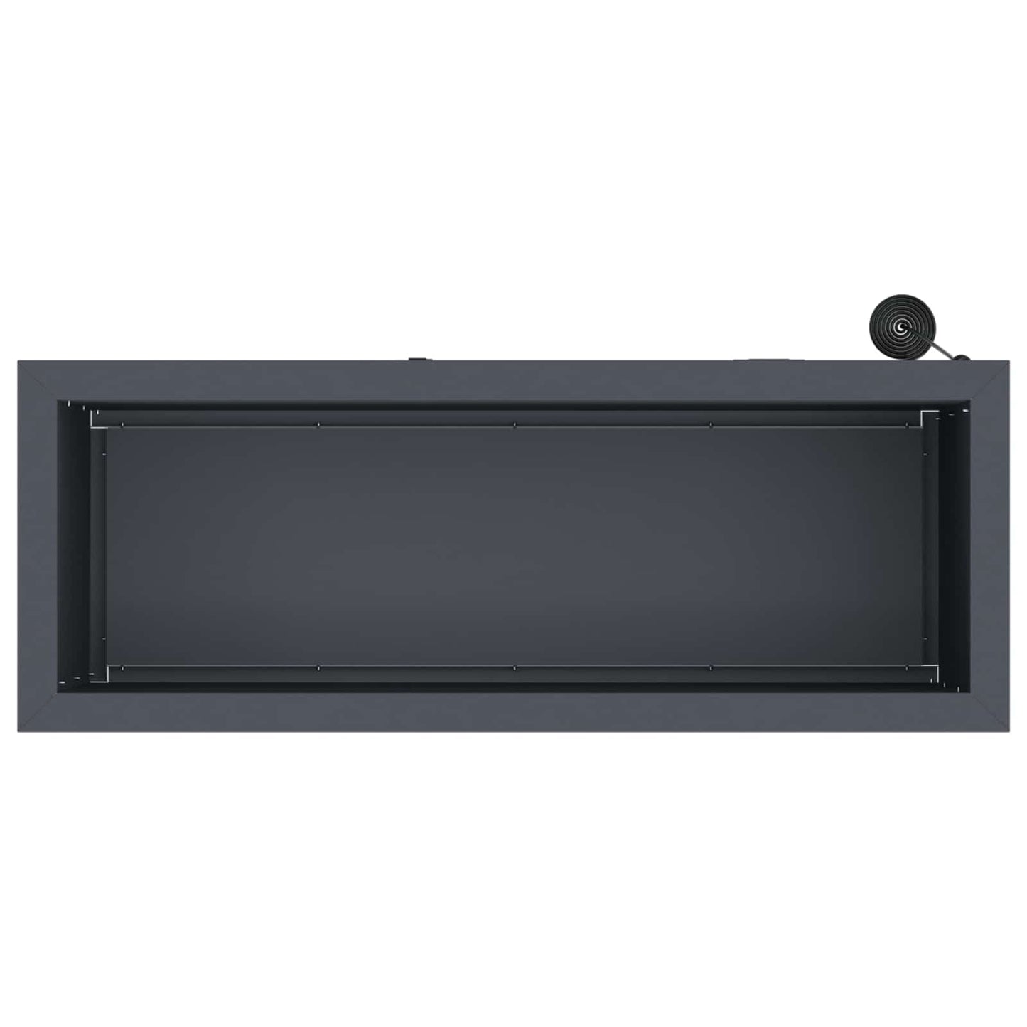 Sodo vazonas su LED Antracitas 30 x 80 x 30 cm Plienas