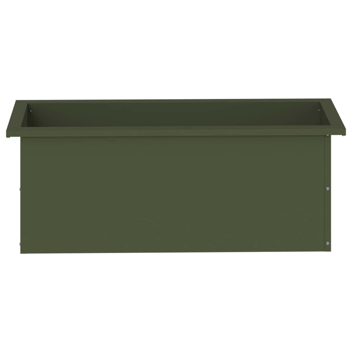 Sodo vazonas su LED 2 vnt. Alyvuogių žalia 30 x 80 x 30 cm