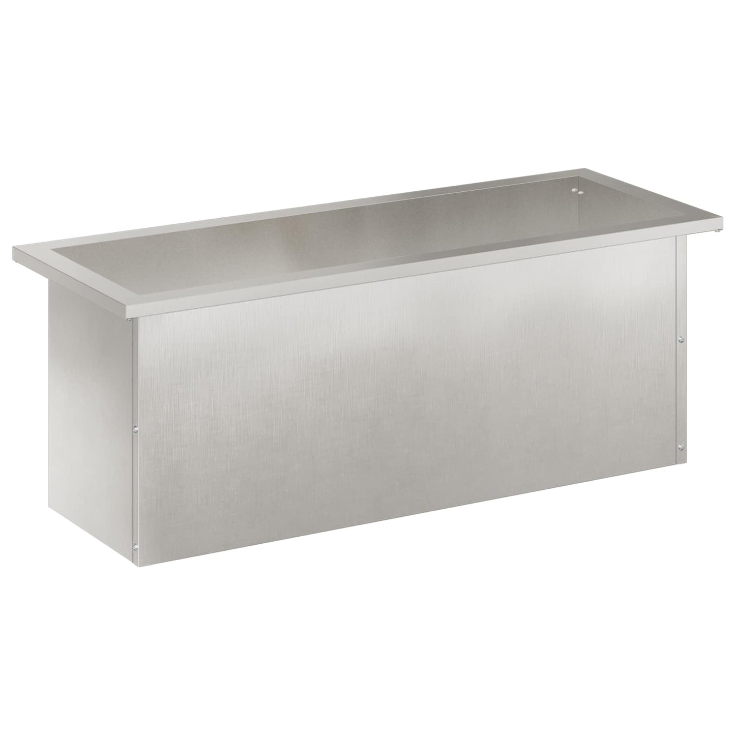 Sodo vazonas su LED Sidabrinė 30 x 80 x 30 cm