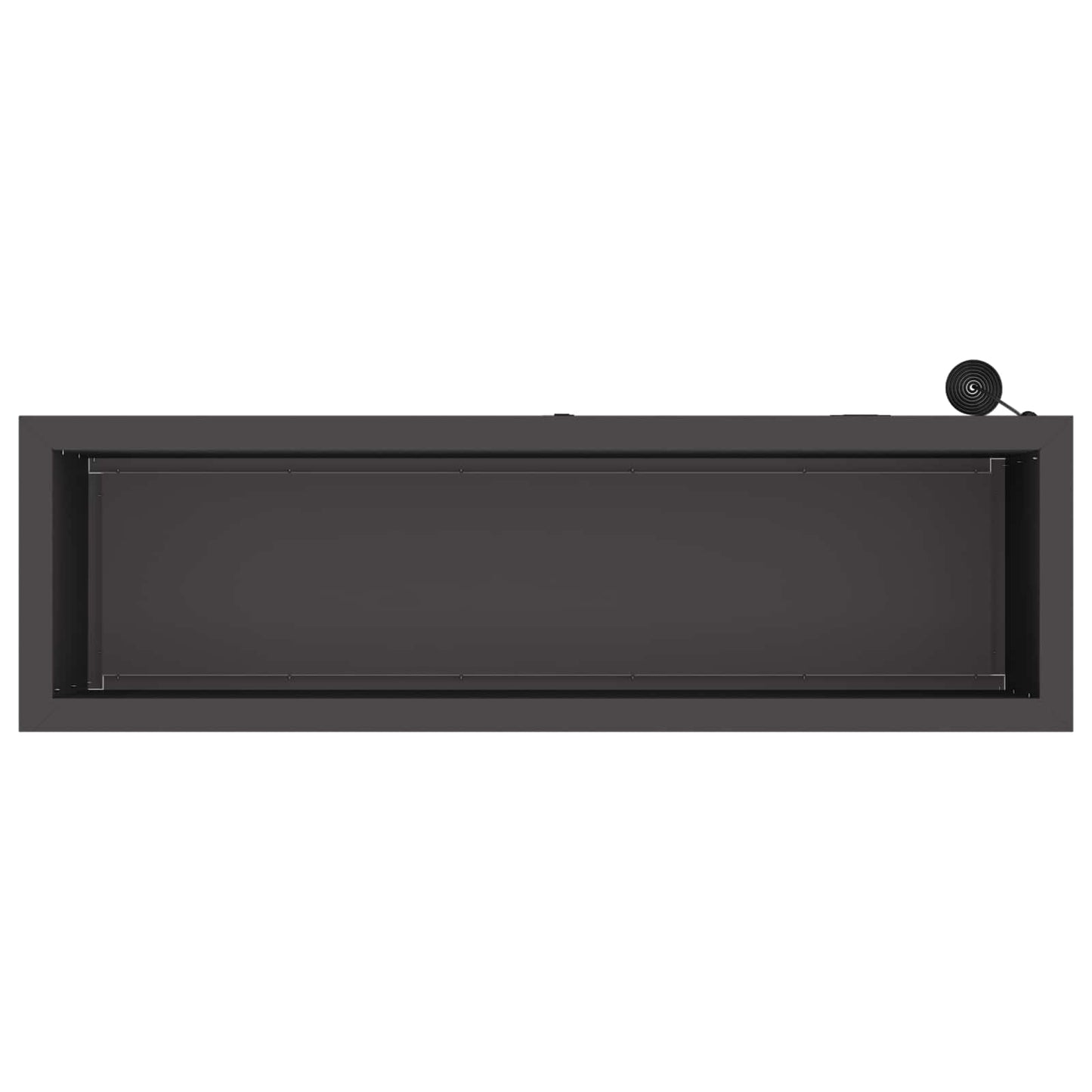 Sodo vazonas su LED Juoda 30 x 100 x 30 cm Plienas