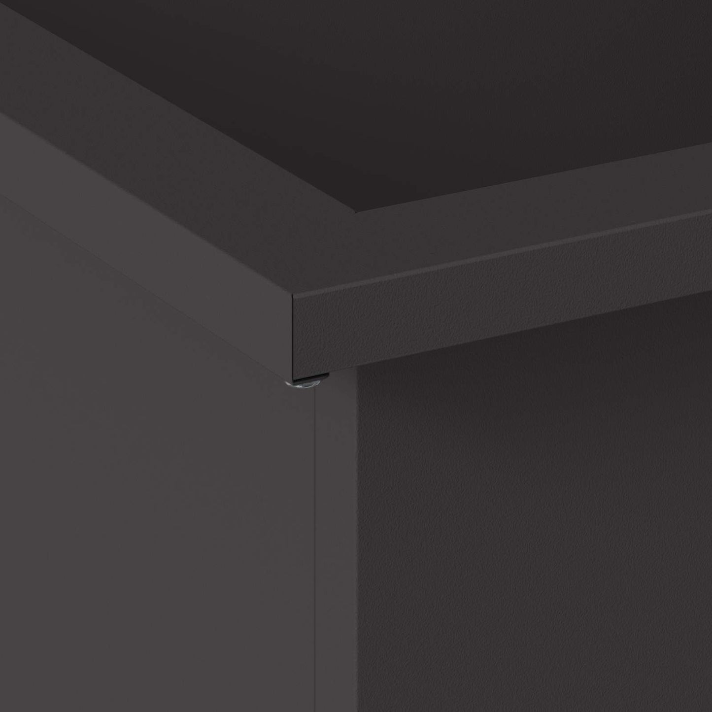 Sodo vazonas su LED 2 vnt. Juoda 30 x 100 x 30 cm Plienas