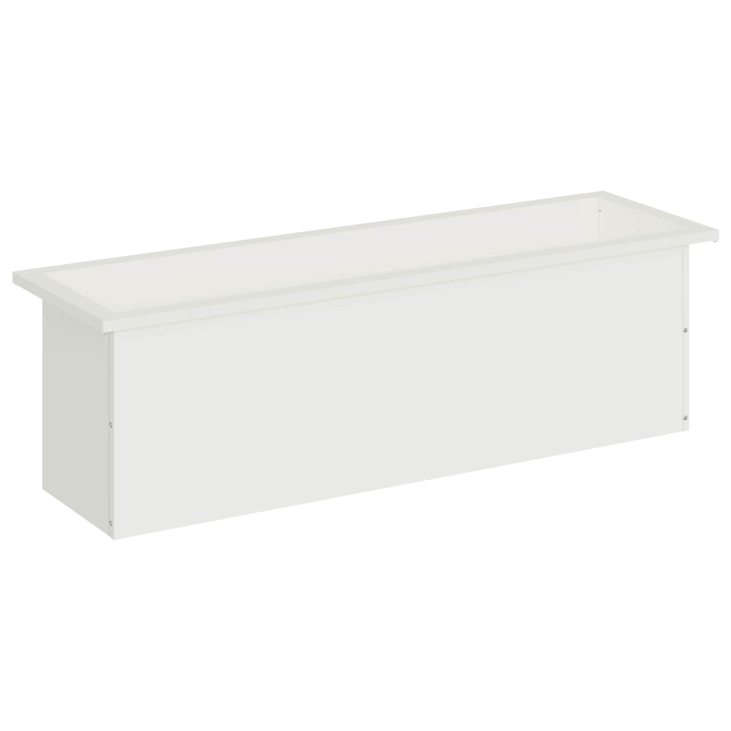 Sodo vazonas su LED Balta 30 x 100 x 30 cm Plienas