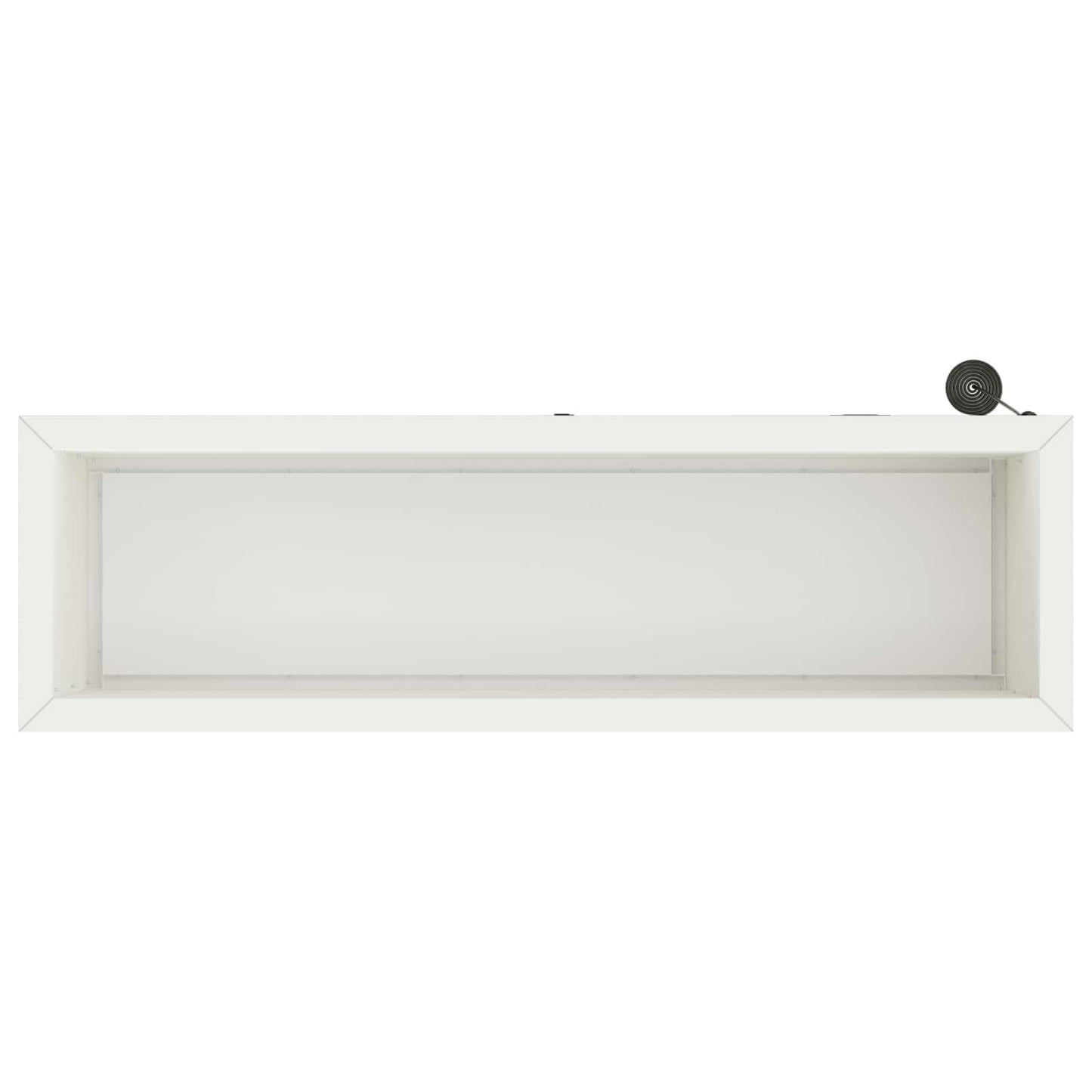 Sodo vazonas su LED 2 vnt. Balta 30 x 100 x 30 cm Plienas