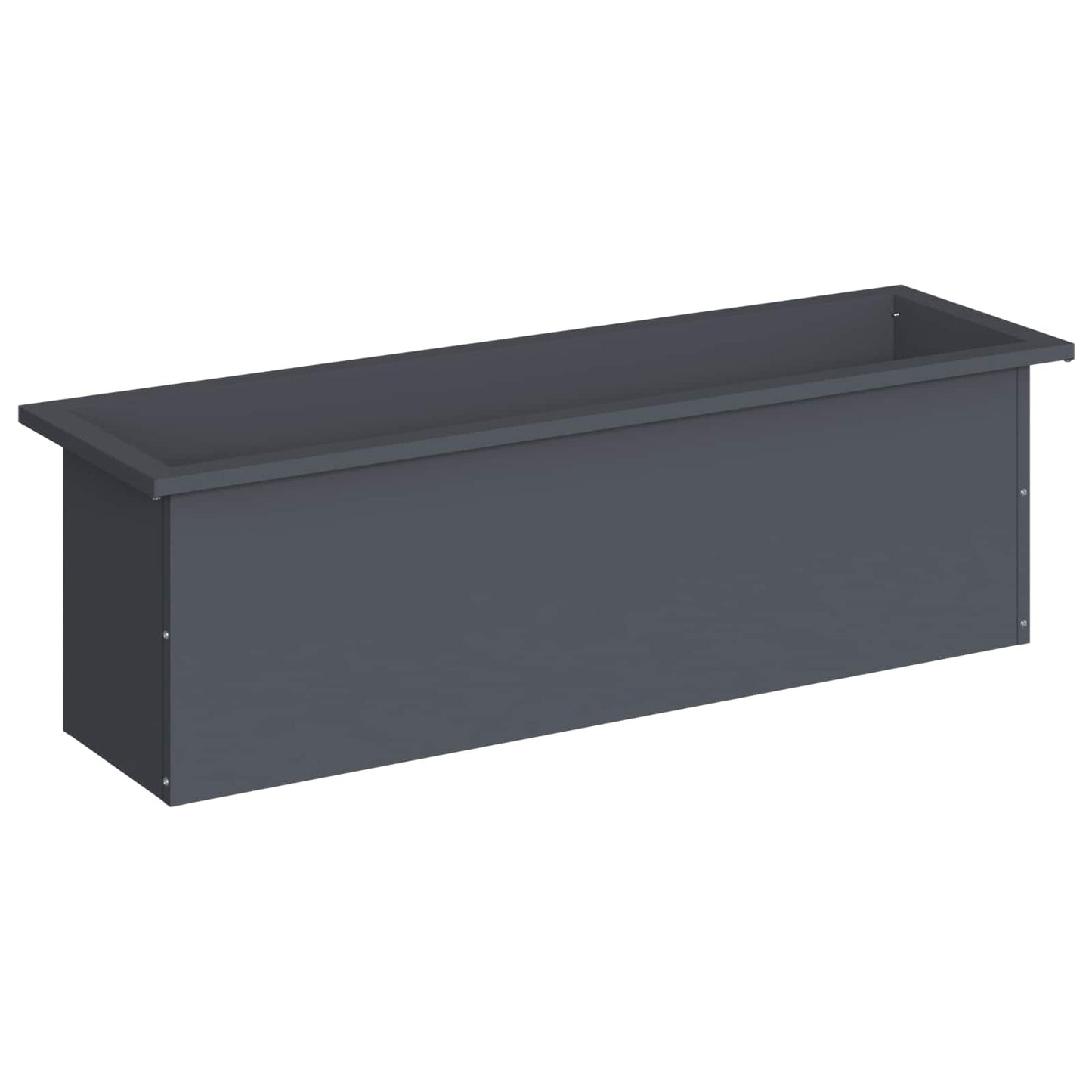 Sodo vazonas su LED Antracitas 30 x 100 x 30 cm Plienas