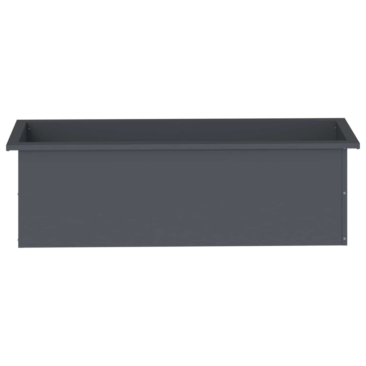 Sodo vazonas su LED 2 vnt. Antracitas 30 x 100 x 30 cm Plienas